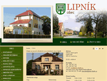 Tablet Screenshot of obec-lipnik.cz